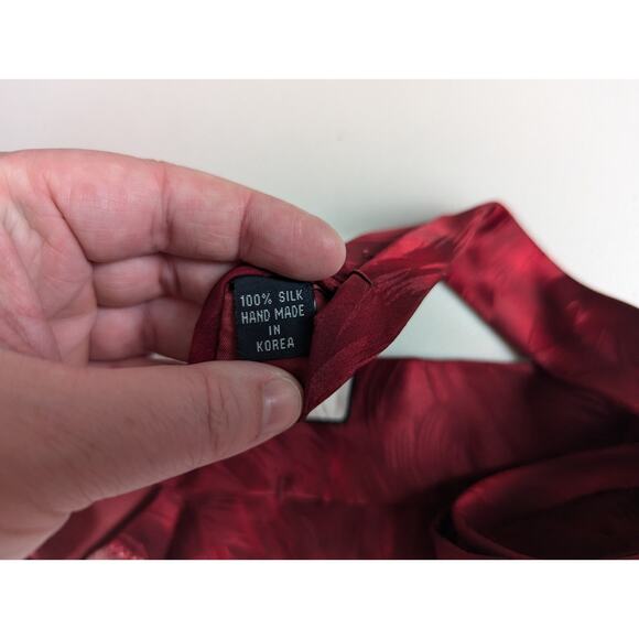 Terry Rose Golf Tie Silk Tee Shot Red Dad Necktie Office Novelty Gift - Picture 3 of 3